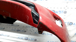 Ansamblu bara față pentru Toyota Prius 30 12-15, roșu, cu dopuri de cârlig de remorcare, grile, emblemă și cadru, zgârieturi, crăpături, găuri care nu provin din fabrică