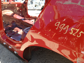 Aripă spate stânga BMW 3 G20 19-26 pe caroserie, roșie, lovituri, mototolită