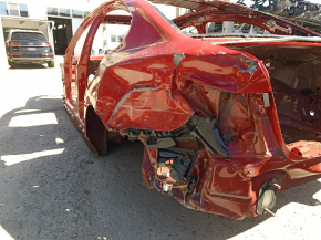 Aripă spate stânga BMW 3 G20 19-26 pe caroserie, roșie, lovituri, mototolită