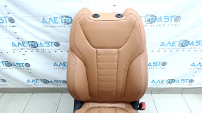 Scaun pasager BMW 3 G20 19-22 cu airbag, electric, încălzit, sport, piele maro COGNAC, curățabil chimic