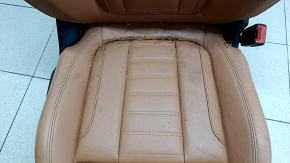 Scaun pasager BMW 3 G20 19-22 cu airbag, electric, încălzit, sport, piele maro COGNAC, curățabil chimic