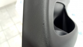 Ornamente ușă, placă portieră dreapta spate, BMW X5 F15 14-18, neagră, fără perdea, inserție și cotieră, piele Dakota Mokka maro, ornament din lemn lucios, cu iluminare din spate și mâner, bare de protecție