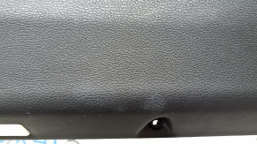 Ornamente ușă, placă portieră stânga față, BMW X5 F15 14-18, negru, inserție și cotieră, piele Dakota Mokka maro, ornamente din lemn lucios, cu mâner și ornamente, zgârieturi, lovitură, necesită curățare