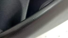 Ornamente ușă, placă portieră dreapta față, BMW X5 F15 14-18, neagră, inserție și cotieră, piele Dakota Mokka maro, ornamente din lemn lucios, cu mâner și suprapuneri, lovituri, mâner crăpat
