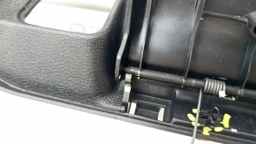 Накладка проема багажника BMW X5 F15 16-18 plug-in черная под 2 ряда, с хром накладками, царапины, сломаны крепления