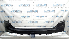 Бампер задний голый верхняя часть Volvo XC90 16-19 под автопарковку, черный, царапины