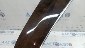 Bandă decorativă pentru ornamentul ușii spate stânga Volvo XC90 16-20, lemn de mesteacăn, cu iluminare din spate, zgârieturi