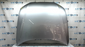 Capotă neagră Audi A6 C7 12-18 aluminiu, argintiu LZ7G, în folie, cu denivelare, zgârietură
