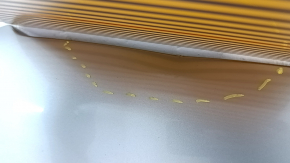 Capotă neagră Audi A6 C7 12-18 aluminiu, argintiu LZ7G, în folie, cu denivelare, zgârietură