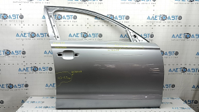 Ușă dreapta față goală Audi A6 C7 12-18 argintie LZ7G, după reparație