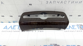 Накладка передней панели центральная нижняя Volvo XC90 16-23 под дерево береза, глянец, царапины