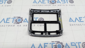 Накладка центральной консоли задняя Volvo XC90 16-25 тип 1, черный глянец, царапины