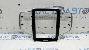 Накладка передней панели обрамление монитора Volvo XC90 16-25 черный глянец, царапины