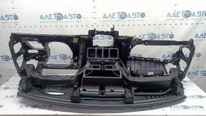 Торпедо передняя панель с AIRBAG Volvo XC90 16-25 тип 1, черная, с простой проекцией