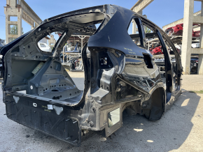 Aripă spate dreapta BMW X5 F15 14-18 pe caroserie, neagră, cu proeminențe