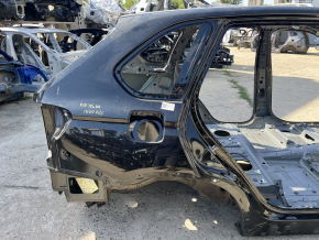 Aripă spate dreapta BMW X5 F15 14-18 pe caroserie, neagră, cu proeminențe