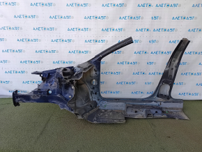 Sfert dreapta față VW Jetta 11-18 USA retezat cu stâlp central, albastru, cu proeminențe