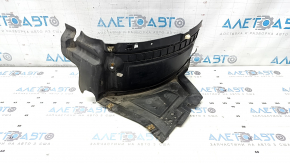Căptușeală aripă stânga față, partea din față a unui Audi A6 C7 16-18, resturi, rupturi, fragment lipsă