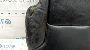 Обшивка подушки заднего ряда сидений (2 ряд) правая Volvo XC90 16-25 кожа черная, под химчистку, примята