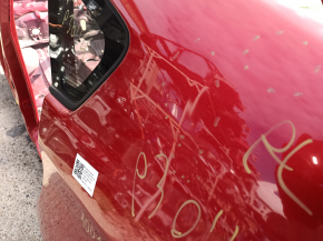 Четверть крыло задняя левая Toyota Prius 30 13-15 на кузове, красная, вмятины