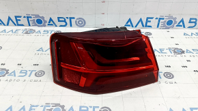 Фонарь внешний крыло левый Audi A6 C7 16-18 рест, разбито стекло, треснут корпус