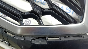 Grilă radiator Audi Q5 80A 21-25 negru lucios, emblemă și ornament cromat, S-Line, ciobiri, găuri care nu sunt din fabrică