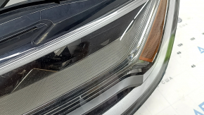 Фара передняя левая в сборе Audi A6 C7 16-18 рест LED, песок, скол, желтит LED