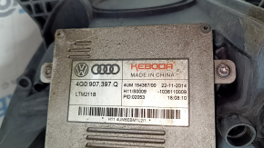 Фара передняя правая в сборе Audi A6 C7 16-18 рест LED, песок, желтит LED