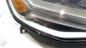 Фара передняя правая в сборе Audi A6 C7 16-18 рест LED, песок, желтит LED