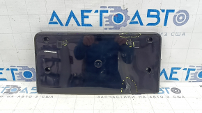Площадка под номер переднего бампера Audi A6 C7 16-18 черный глянец, s-line pkg, царапины