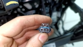 Scaun pasager Audi Q5 80A 21-24 cu airbag, electric, încălzit, piele neagră cu cusături gri, perforație