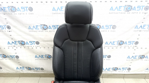 Scaun șofer Audi Q5 80A 21-25 cu airbag, electric, încălzit, piele neagră cu cusături gri, perforație