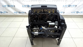 Scaun șofer Audi Q5 80A 21-25 cu airbag, electric, încălzit, piele neagră cu cusături gri, perforație