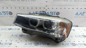 Фара передняя левая в сборе BMW X3 F25 15-17 ксенон адаптив, под полировку, царапины