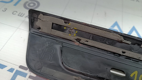 Prag exterior ușă dreapta față pentru Audi Q5 80A 18-25, negru cu crom și iluminare din spate, S-Line, zgârieturi, cablu rupt, suport rupt