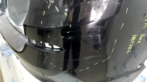 Bara spate nefinisată BMW X3 F25 11-17 pentru senzori de parcare, M Sport, neagră 475, zgârieturi, suport rupt, suport crăpat