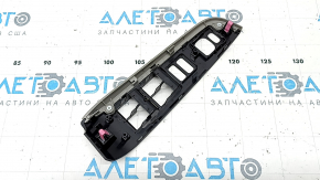 Ornament control ridicare geam stânga față pentru Toyota Camry V50 12-14 SUA, finisaj lemn gri, suport rupt