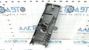 Накладка центральной стойки верхняя ремень левая Toyota Camry v50 12-14 usa серая, царапины, сломано крепление