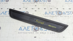 Ornament prag ușă dreapta față BMW X3 F25 11-17 negru cu inserție cromată, M-Sport, zgârieturi pe crom, exfolierea cromului