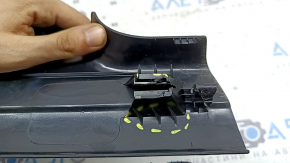 Ornament prag interior stânga spate BMW X3 F25 11-17 negru, fixare ruptă