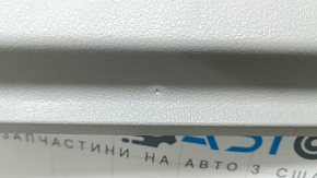 Обшивка двери карточка передняя левая Toyota Camry v50 12-14 usa серая с серой вставкой кожа, подлокотник серый кожа, побелел пластик, тычки
