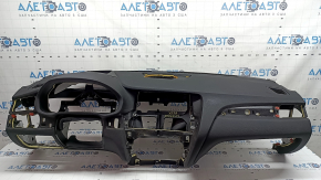 Торпедо передняя панель с AIRBAG BMW X3 F25 11-17 черная под проекцию, ржавый пиропатрон