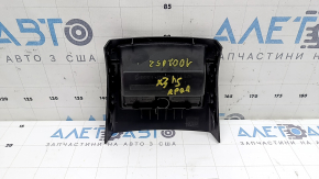 Ornament consolă centrală spate BMW X3 F25 11-17 negru, 2 piese, pentru brichetă, suport rupt, zgârieturi