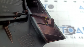 Ornament consolă centrală spate BMW X3 F25 11-17 negru, 2 piese, pentru brichetă, suport rupt, zgârieturi