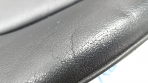 Tapițerie pernă scaun șofer pentru Audi A6 C7 12-17, piele neagră, încălzită, îndoită, crăpată