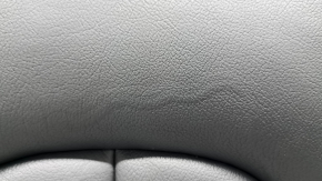 Spatele scaunelor din rândul din spate, dreapta, Audi A6 C7 12-18, piele neagră, încălzită, cu centură de siguranță, centură împușcată, husă centură lipsă, îndoită