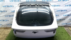 Hayon gol cu geam Ford Mustang Mach-E 21-26 alb A3, plastic, cu emblemă, vopsea spray, urme de reparație