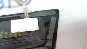 Ornament prag exterior spate stânga pentru Audi Q8 19-26, negru cu crom, zgârieturi, elemente de fixare rupte