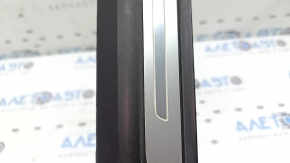 Ornament prag exterior spate stânga pentru Audi Q8 19-26, negru cu crom, zgârieturi, elemente de fixare rupte