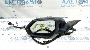 Ansamblu oglindă laterală stânga Audi Q8 19-26 15+2 pini, semnalizare, încălzire, reglare automată a intensității luminii, BSM, cameră, grafit, în adeziv